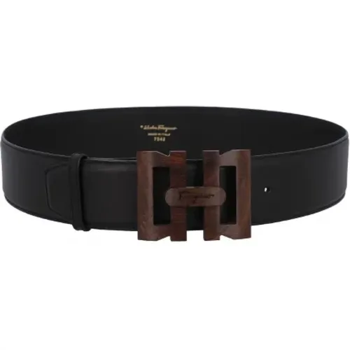 Pre-owned Belts, female, , Size: ONE SIZE Pre-owned Leather belts - Salvatore Ferragamo Pre-owned - Modalova