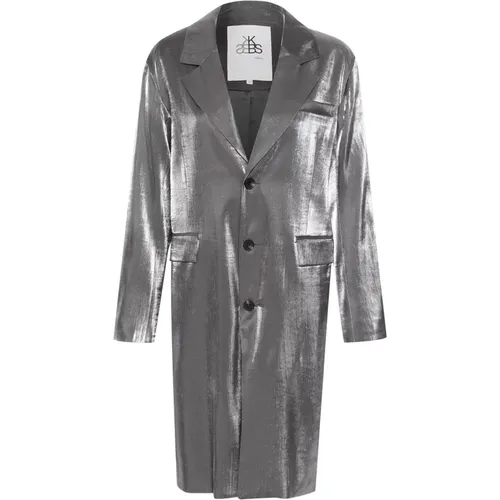 Metallic Lange Blazer Jacke Gewitter - Karen by Simonsen - Modalova