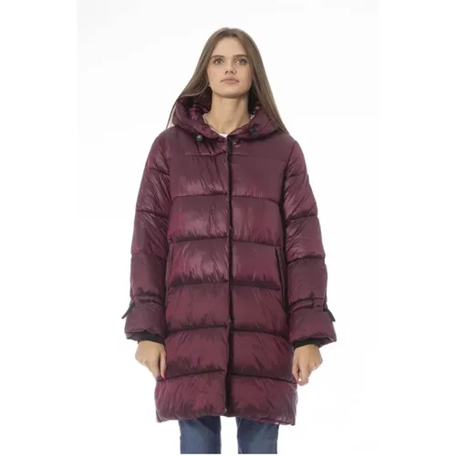 Lange Daunenjacke mit Taschen , Damen, Größe: XL - Baldinini - Modalova