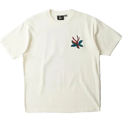 Stand Off Tee with Artwork Embroidery , male, Sizes: XL, S, L - by Parra - Modalova