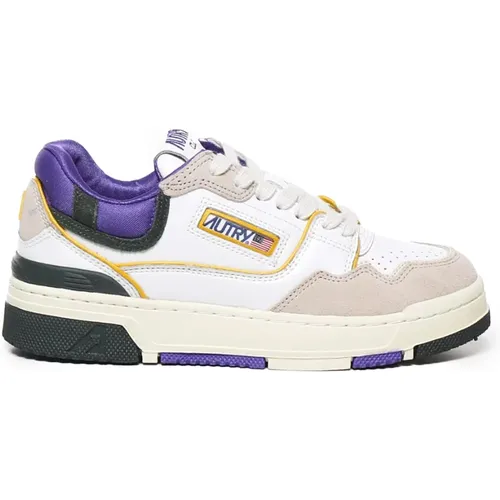 Sneakers with Suede Inserts and Logo , female, Sizes: 6 UK, 3 UK, 8 UK, 7 UK, 5 UK, 4 UK - Autry - Modalova