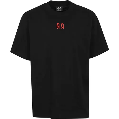 Schwarze T-Shirts & Polos Aw24 , Herren, Größe: S - 44 Label Group - Modalova