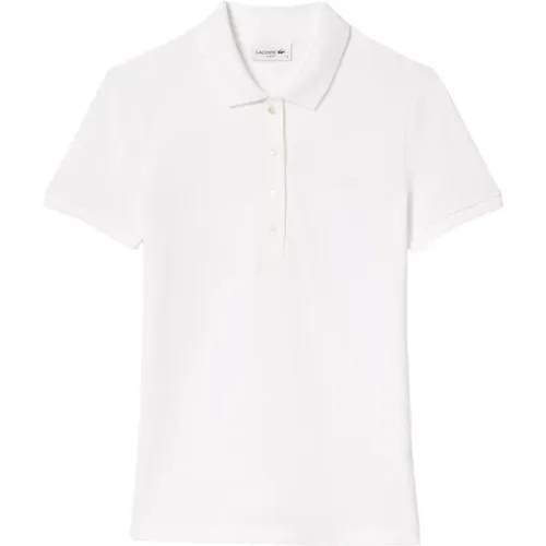 Weiße T-Shirts und Polos , Damen, Größe: 3XL - Lacoste - Modalova