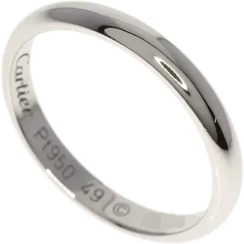 Pre-owned Jewellery, female, , Size: ONE SIZE Pre-owned Platinum rings - Cartier Vintage - Modalova