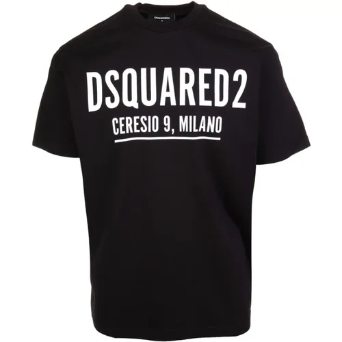 Cool Logo Print T-Shirt Short-Sleeved , male, Sizes: S - Dsquared2 - Modalova