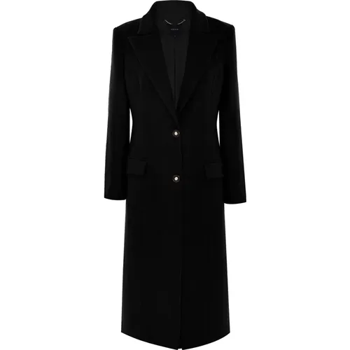 Single-Breasted Coats, female, , Size: M Chic Blazer Style Coat with Lapels - Kocca - Modalova