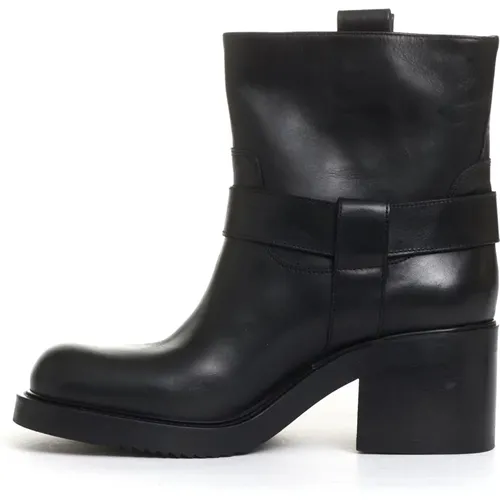 Biker Ankle Boots , female, Sizes: 4 UK, 3 1/2 UK, 4 1/2 UK, 5 1/2 UK, 7 UK, 5 UK - Elena Iachi - Modalova