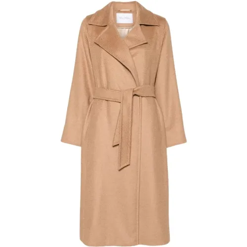 Camel Hair Coat with Brushed Effect , female, Sizes: M, 2XS, S - Max Mara - Modalova