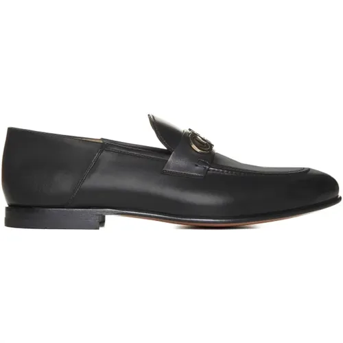 Loafers, male, , Size: 8 1/2 US Flat Gin Shoes - Salvatore Ferragamo - Modalova