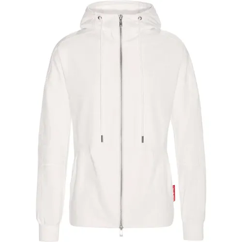 Weißer Zip-Hoodie von Cremona , Herren, Größe: L - Borgo - Modalova