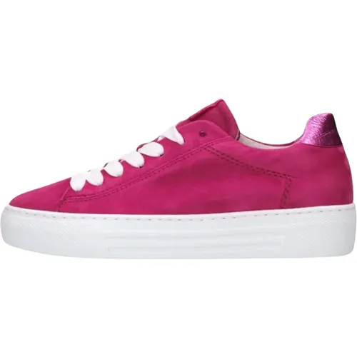 Rosa Low-Top Sneakers mit Plateau , Damen, Größe: 36 EU - Gabor - Modalova