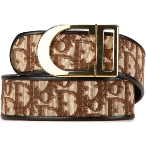 Pre-owned Belts, female, , Size: ONE SIZE Pre-owned Canvas belts - Dior Vintage - Modalova