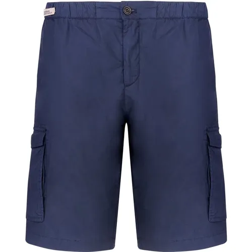 Blaue Baumwoll-Bermuda-Shorts , Herren, Größe: M - PAUL & SHARK - Modalova