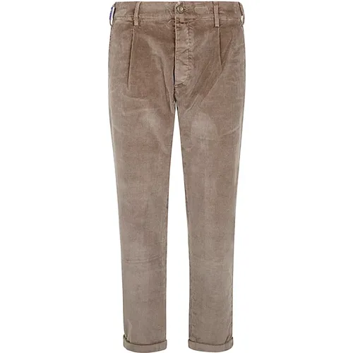 Slim Crop Henry Pant in Elephant Grey , Herren, Größe: W32 - Jacob Cohën - Modalova