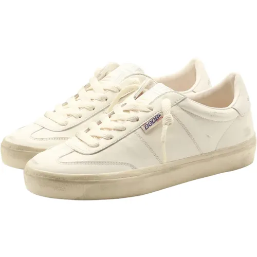 White/Milk Sneaker with Used Look , female, Sizes: 5 UK, 6 UK - Golden Goose - Modalova