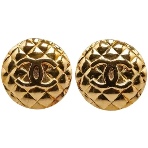 Pre-owned Jewellery, female, , Size: ONE SIZE Pre-owned Metal earrings - Chanel Vintage - Modalova