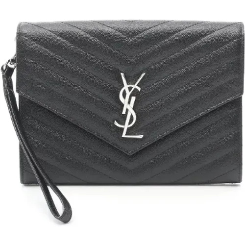 Pre-owned Clutches, female, , Size: ONE SIZE Pre-owned Leather shoulder-bags - Yves Saint Laurent Vintage - Modalova