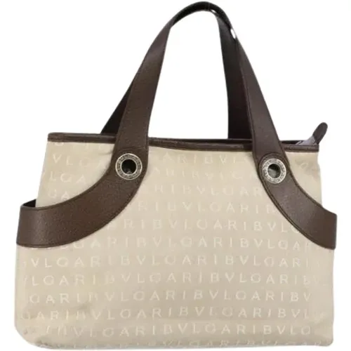 Pre-owned Handbags, female, , Size: ONE SIZE Pre-owned Canvas Handbag - Bvlgari Vintage - Modalova