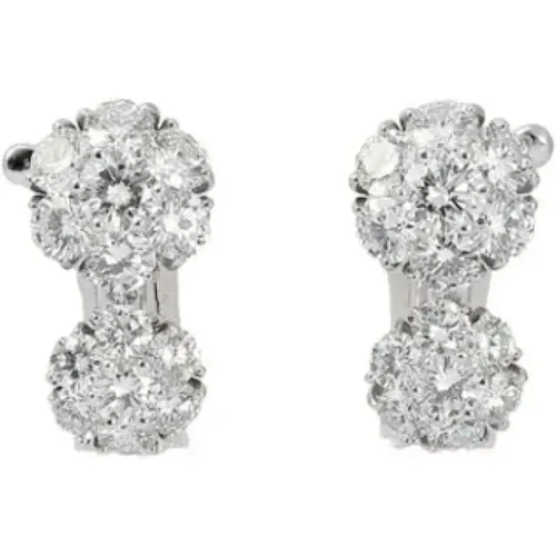 Pre-owned Platinum earrings , female, Sizes: ONE SIZE - Van Cleef & Arpels Pre-owned - Modalova