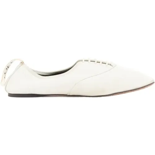 Pre-owned Flats, female, , Size: 7 1/2 US Pre-owned Leather flats - Loewe Pre-owned - Modalova