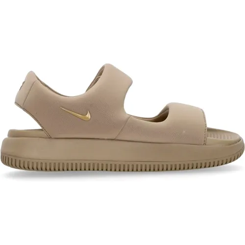 Flat Sandals, male, , Size: 12 US Contoured Rubber Sandal in Khaki - Nike - Modalova