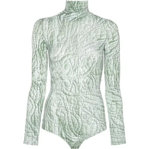 Body mit Leguan-Print , Damen, Größe: M - MM6 Maison Margiela - Modalova