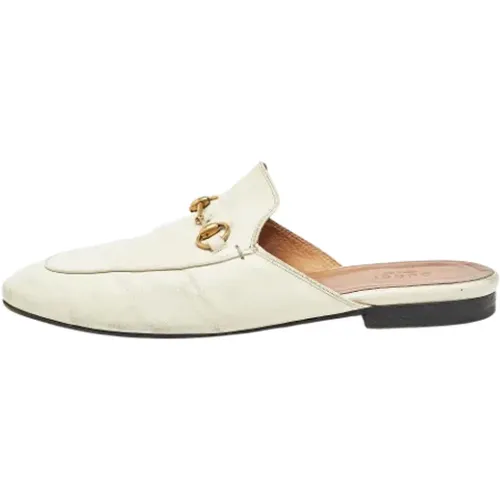 Pre-owned Leather mules , female, Sizes: 7 UK - Gucci Vintage - Modalova