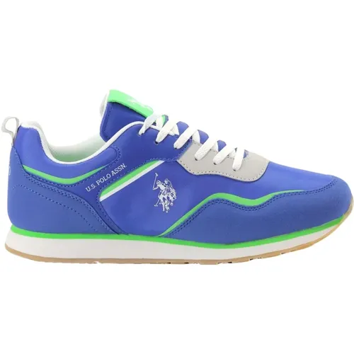 Blaue Print Slip-On Sneakers - U.S. Polo Assn. - Modalova