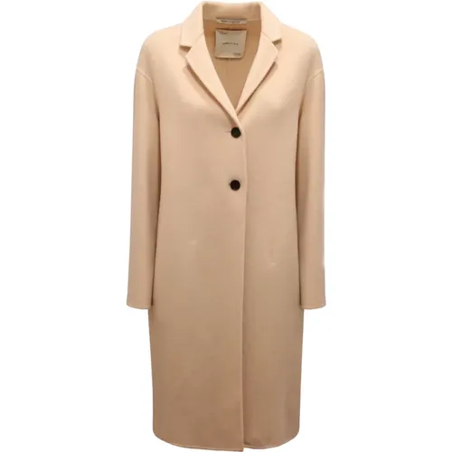 Single-Breasted Coats, female, , Size: S 44S060 Wool/Cashmere Coat - Emma&Gaia - Modalova