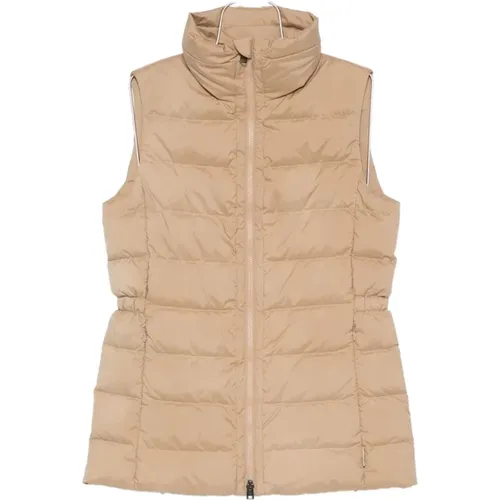 Vests, female, , Size: L Padded Sleeveless Jacket with Drawstring - Woolrich - Modalova