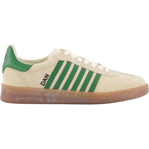 Sneakers, male, , Size: 8 US Low Top Lace-Up Sneakers - Dsquared2 - Modalova