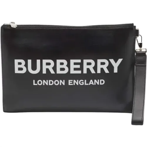 Pre-owned Leather clutches , female, Sizes: ONE SIZE - Burberry Vintage - Modalova