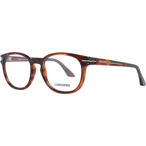 Glasses, unisex, , Size: ONE SIZE Tortoise Round Optical Frames - Longines - Modalova