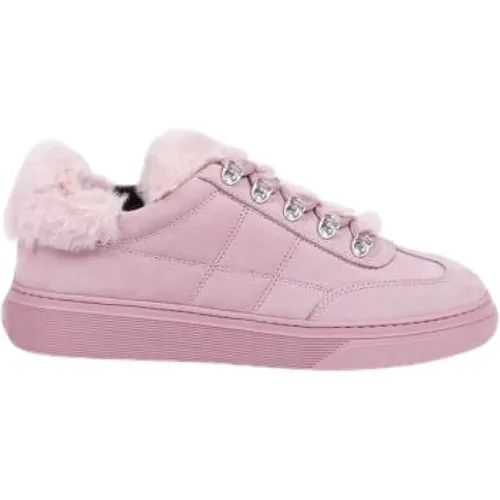 Sportliche Gesteppte Low-Top Sneakers für Frauen , Damen, Größe: 39 1/2 EU - Hogan - Modalova