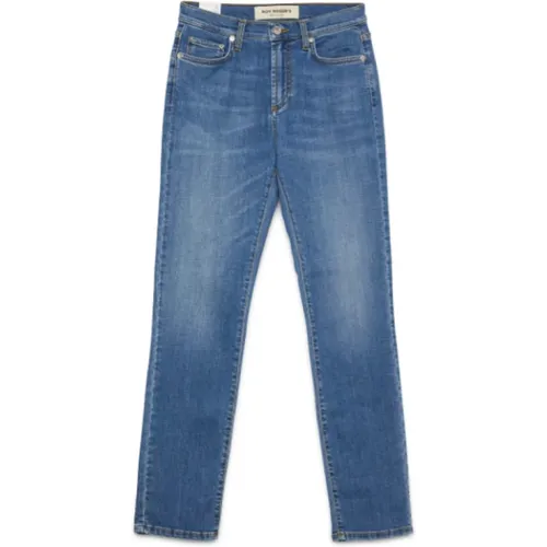 Straight Jeans, female, , Size: W27 Denim Jeans Stone Washed - Roy Roger's - Modalova