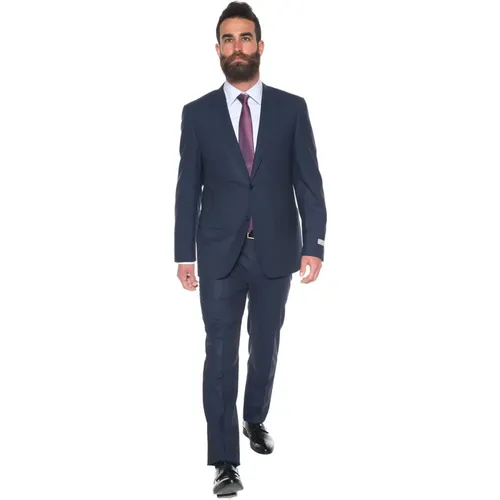 Single Breasted Suits, male, , Size: 3XL Suit with 2 buttons - Canali - Modalova