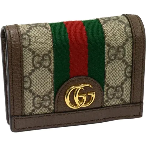 Pre-owned Wallets, female, , Size: ONE SIZE Pre-owned Leather wallets - Gucci Vintage - Modalova