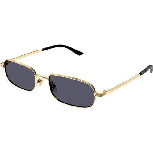 Goldene Sonnenbrille mit Originalzubehör , Herren, Größe: 57 MM - Gucci - Modalova