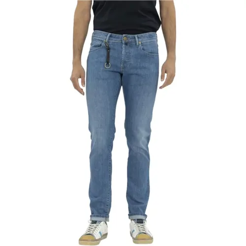 Skinny Jeans , Herren, Größe: W34 - Incotex - Modalova