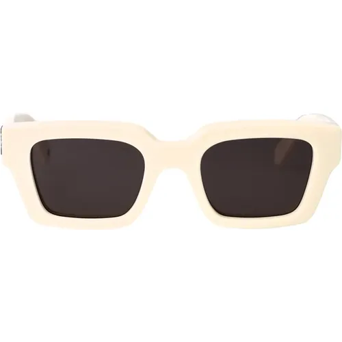 Sunglasses, unisex, , Size: 50 MM Stylish Sunglasses for Men - Off White - Modalova