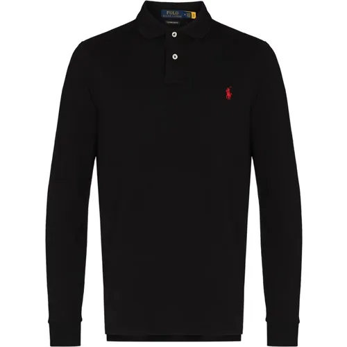 Custom Slim Fit Cotton Polo Shirt , male, Sizes: M, L, XL, 2XL - Ralph Lauren - Modalova