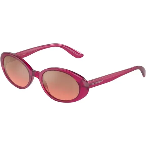 Re-EditionLarge Sonnenbrille , Damen, Größe: 52 MM - Dolce & Gabbana - Modalova