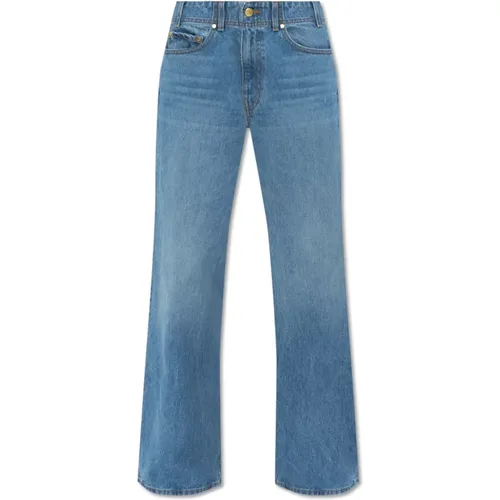 Elodie high-rise jeans with wide legs , female, Sizes: W26 - Ulla Johnson - Modalova