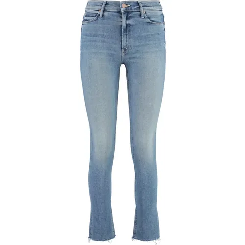 Dazzler Straight Leg Jeans mit Frayed Hem , Damen, Größe: W29 - Mother - Modalova