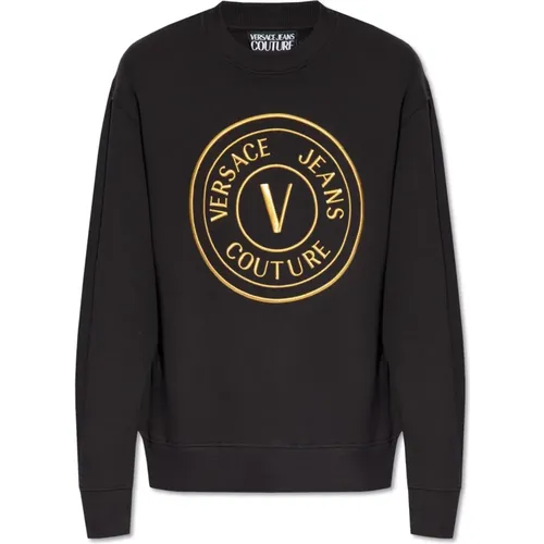 Printed sweatshirt , male, Sizes: M, S, XS - Versace Jeans Couture - Modalova