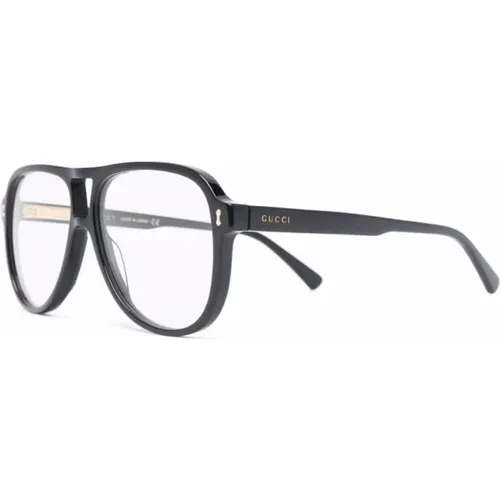 Glasses, male, , Size: 57 MM Gg1044O 001 Optical Frame - Gucci - Modalova