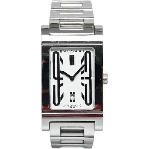 Pre-owned Watches, male, , Size: ONE SIZE Pre-owned Stainless Steel watches - Bvlgari Vintage - Modalova