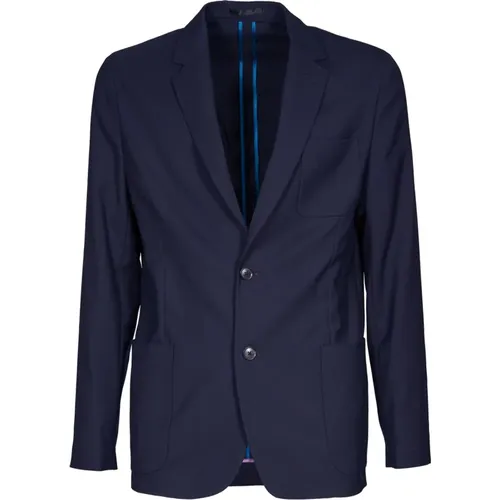 Blazers, male, , Size: L Deconstructed Wool Jacket Aw24 - PS By Paul Smith - Modalova