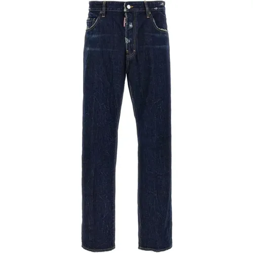 Straight Jeans, male, , Size: M Stylish Trousers - Dsquared2 - Modalova