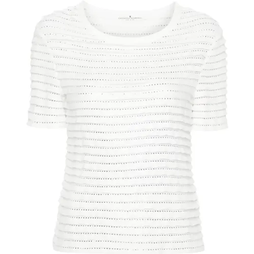 T-Shirts,Weiße T-Shirts & Polos für Frauen - Ermanno Scervino - Modalova
